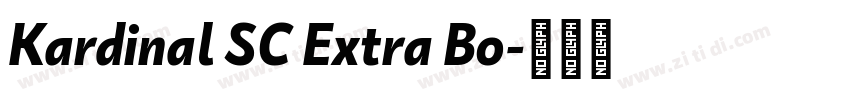Kardinal SC Extra Bo字体转换